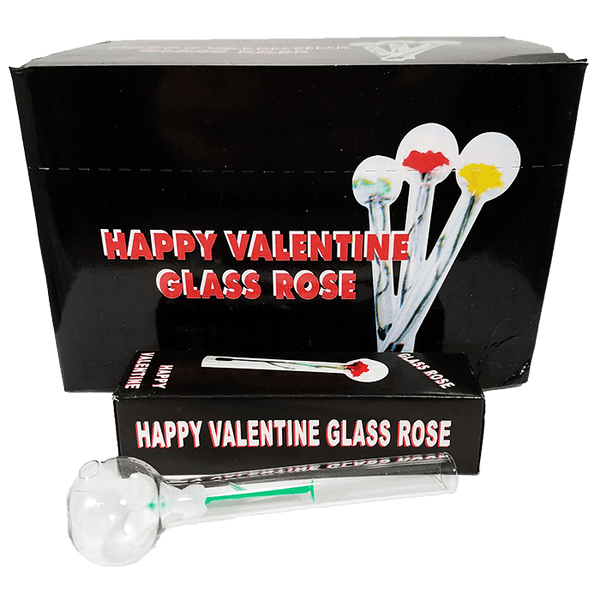 Happy Valentine Glass Roses: A Fusion of Artistry and Functionality - Budder Bongs / Budder Vapes