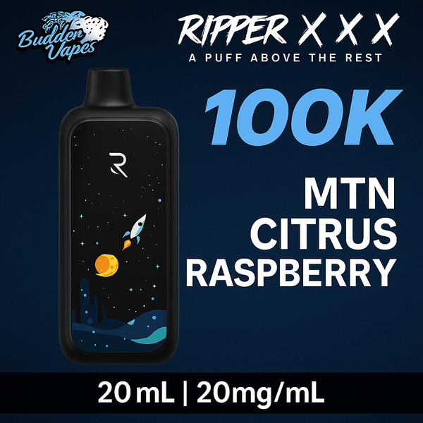 Ripper XXX 100K – MTN Citrus Raspberry: A Puff Above the Rest