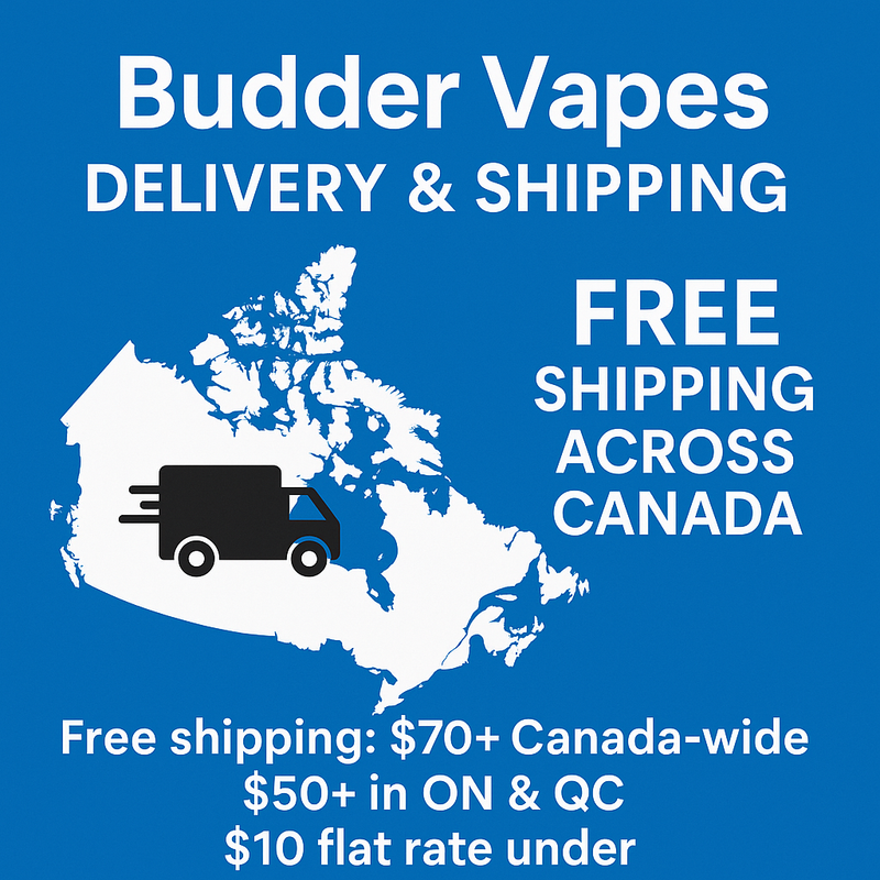 Budder Vapes Delivery & Shipping Across Canada – Fast, Reliable & Affordable Service