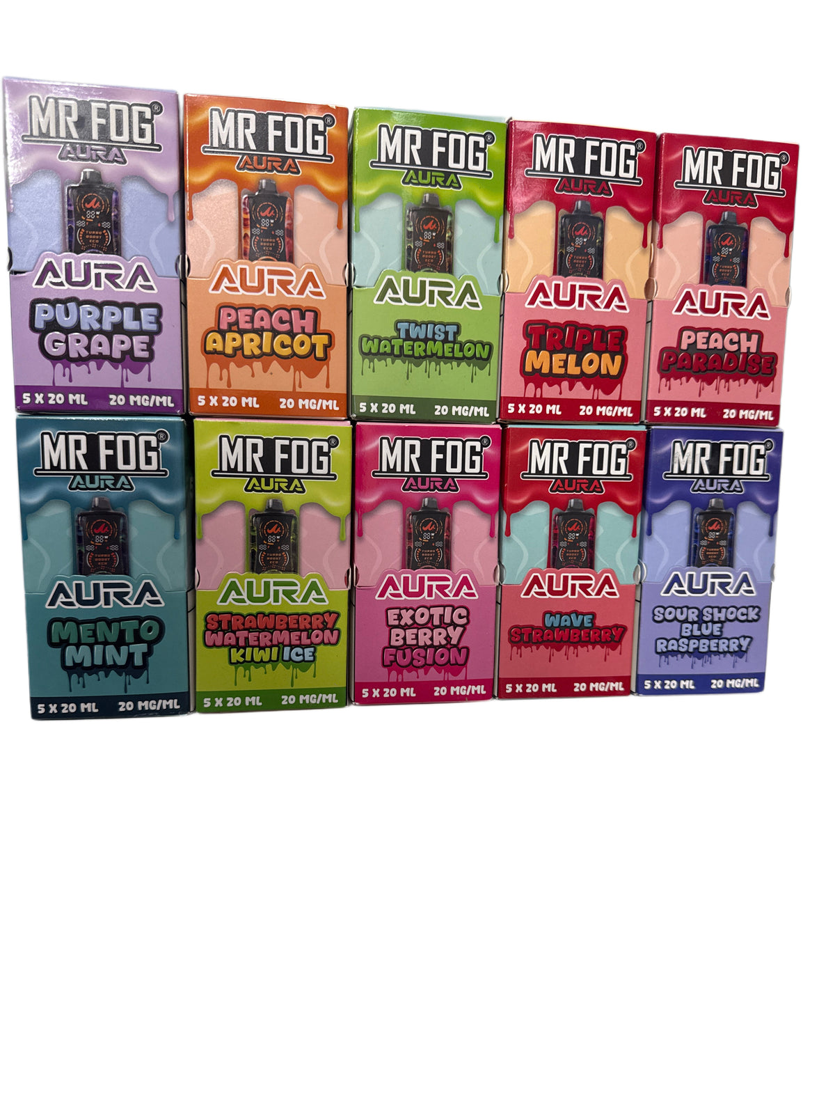 Mr Fog Aura 20ML - 60K Puffs Mr Fog Aura 20ML - 60K Puffs