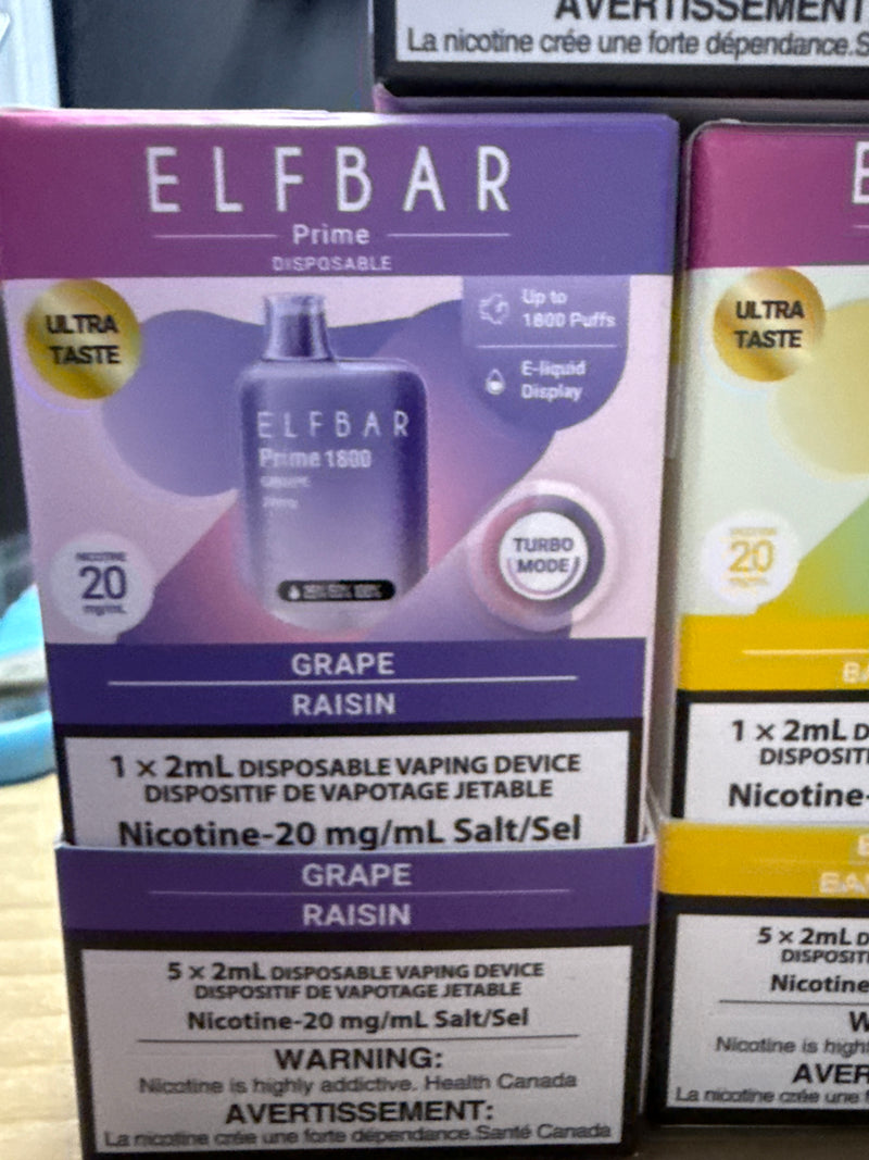 Elf Bar Prime 1800 Puffs