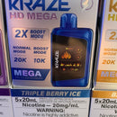 Kraze HD Mega 20k - Budder Vapes