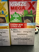 Kraze Mega X Disposable Device – 20ML / Up to 48,000 Puffs