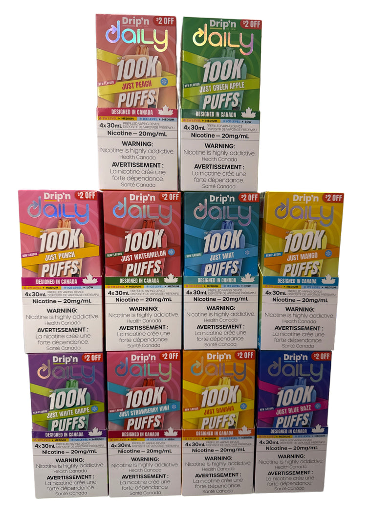 low nicotine disposable vape canada Drip'n Daily 30ML Flavors:Vanilla Cupcake PO#1614 raz new flavors Night